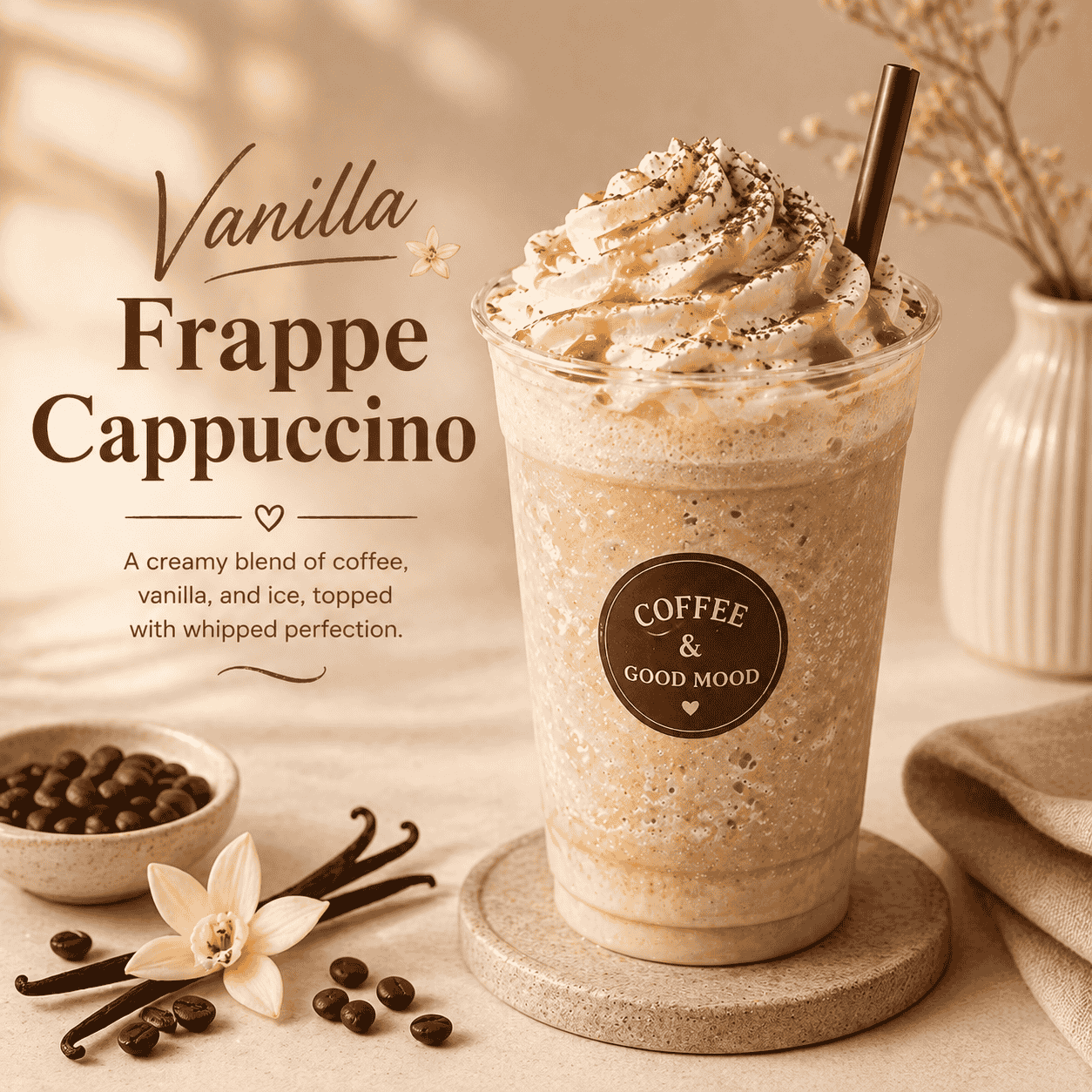 Vanilla Frappe Cappuccino Kopi-Q